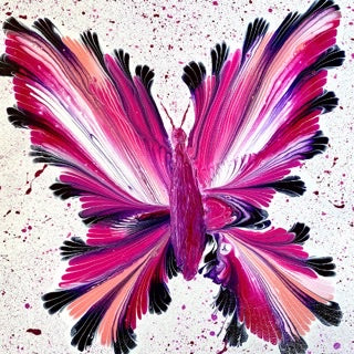 How to paint a Butterfly with a Bead Chain - by Norma Abou-Rizk