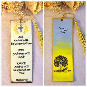 Handmade Bookmark, Ask and it will be given to you