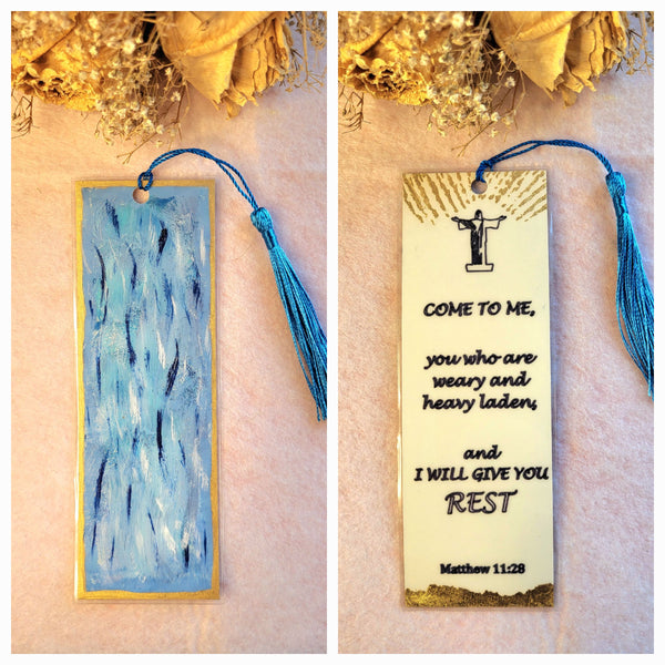 Handmade Bookmarks inspired by the Walking on the Water scene (The Chosen TV Series)