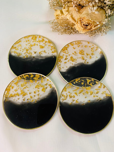 Black and Gold Coasters